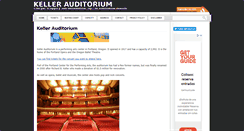 Desktop Screenshot of kellerauditorium.net